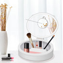 LED Makeup Mirror Desktop Girls Dormitory With Light Storage Box Home Decor