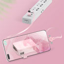 4 In 1 Retractable USB Cable Creative Macaron Type C Micro Cable For I Phone With Phone Stand Charging Data Cable Line Storage Box