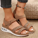 Summer Rhinestone Wedges Sandals