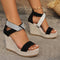 Fish Mouth High Wedges Sandals