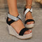 Fish Mouth High Wedges Sandals