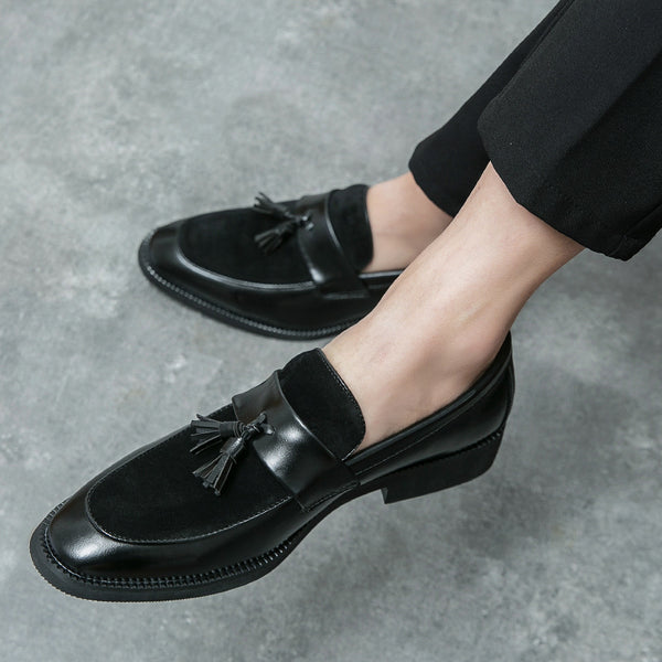 Men's Leather Shoes British Trend Slip-on Business Formal Men's Shoes