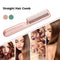 2 In 1 Wireless Straight Hair Comb Portable USB Charging Negative -Ion Smoothing Straightener Curling Comb Hair Brush