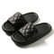 New Rhombus Home Slippers Summer Non-slip Floor Bathroom Slipper Lightweight Simple House Shoes For Women Men